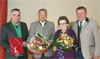 Bürgermeister Josef Kapper, Vizebürgermeister Gerald Großschädl und Kassier Johann Thier gratulierten